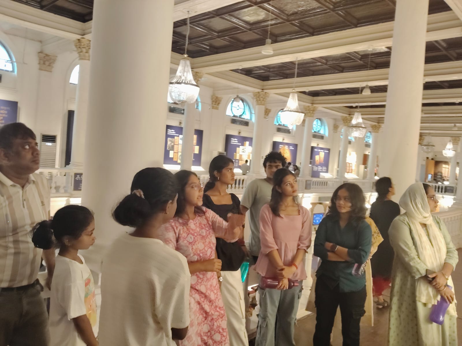 Students on an educational visit