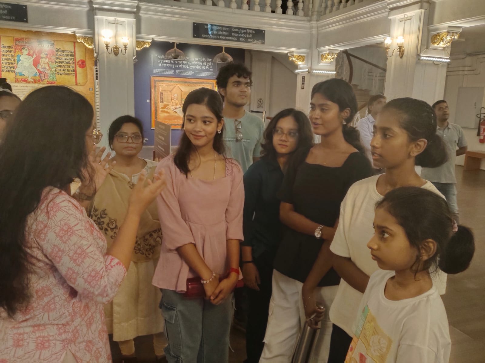 Students during a group activity